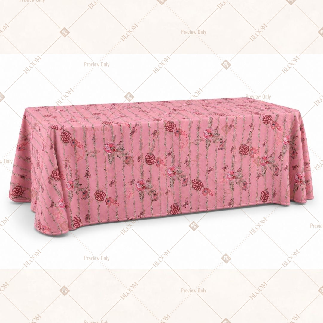Pink Rose Table Cover Pack Of 6