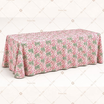 Pink Floral Table Cover Pack Of 6