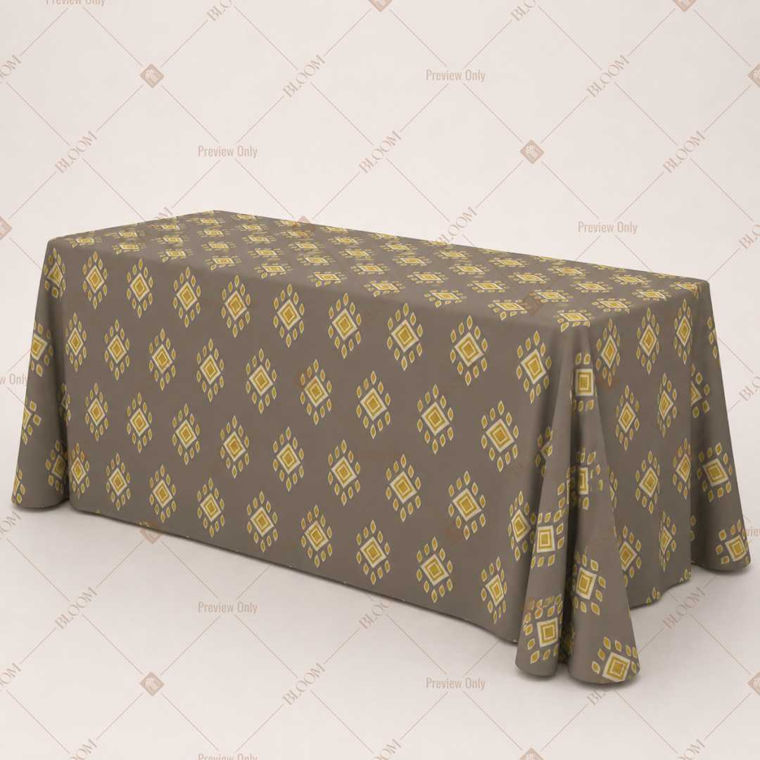 Gold Diamond Trellis Table Cover Pack Of 6