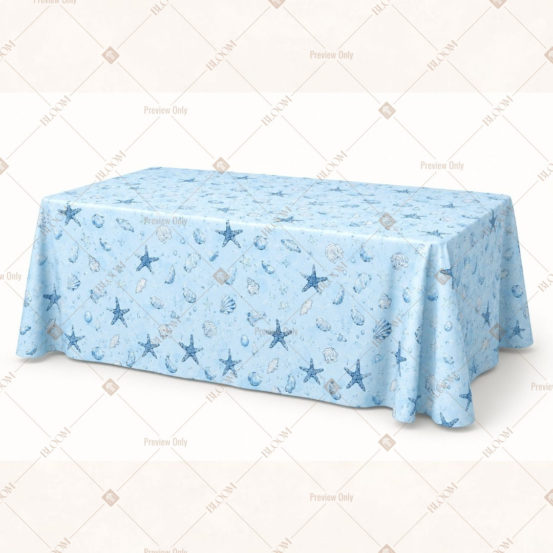 Blue Starfish Table Cover Pack Of 6