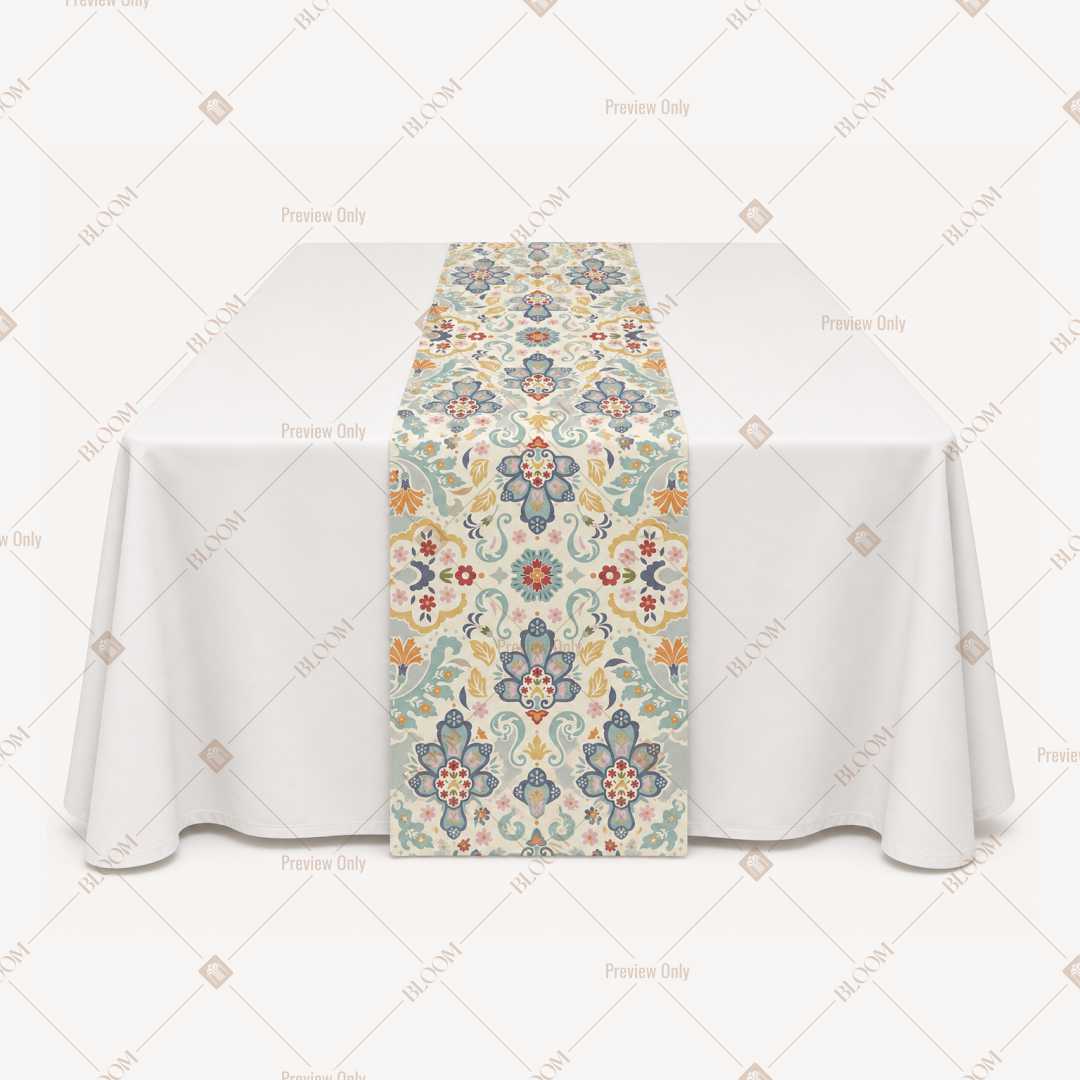 Vintage Medallion Table Runner Pack Of 12