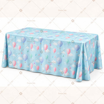 Blue Balloon Table Cover Pack Of 6