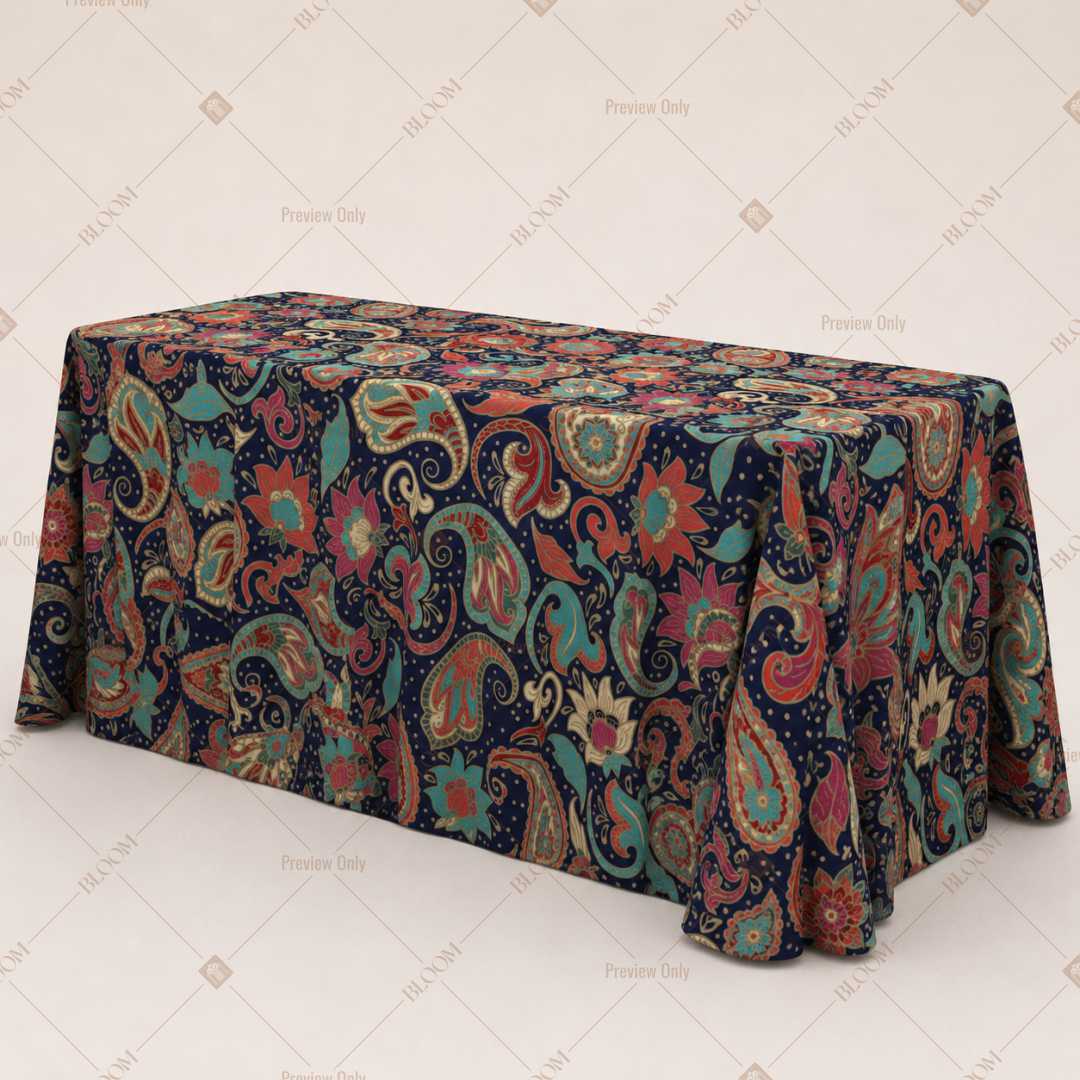 Vintage Paisley Garden Table Cover Pack Of 6