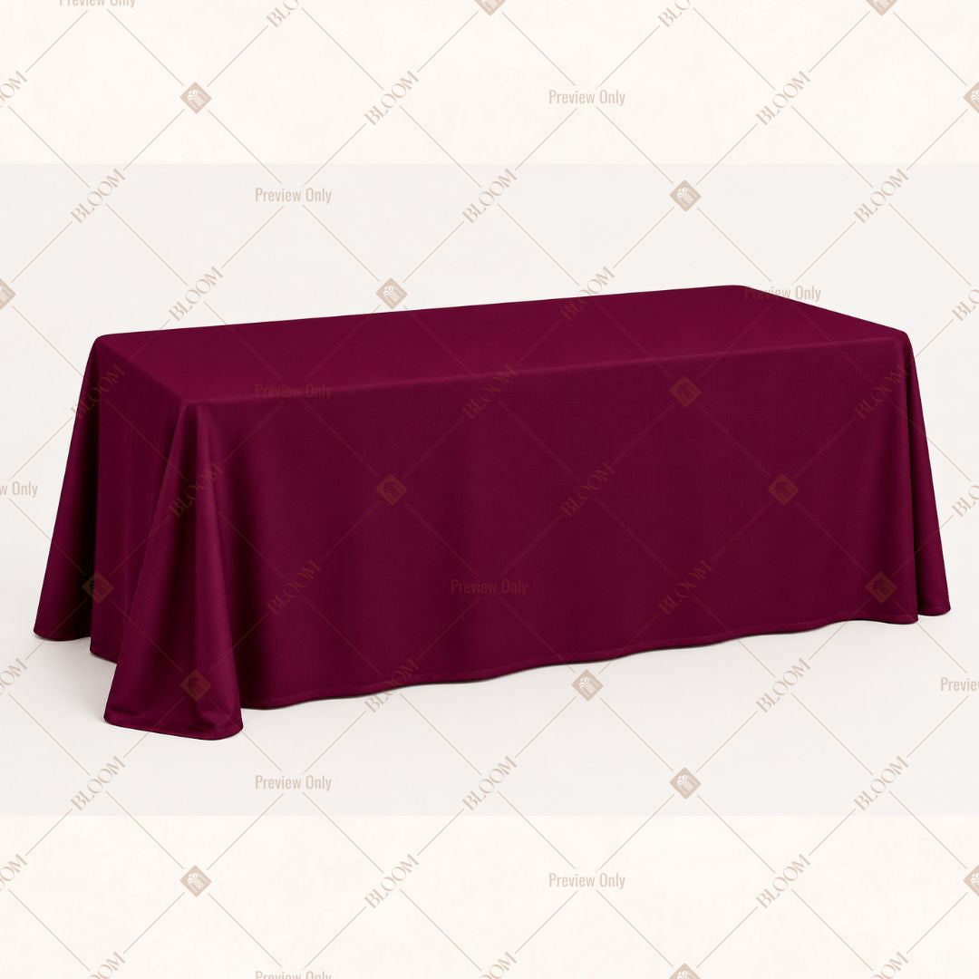 Burgundy Table Cover Pack Of 6