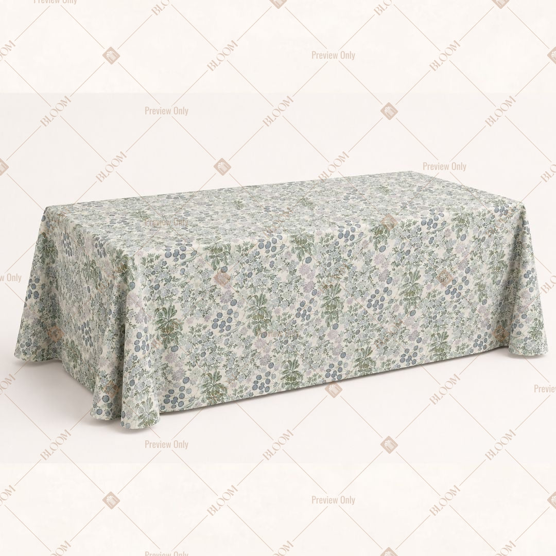 Green Botanical Table Cover Pack Of 6