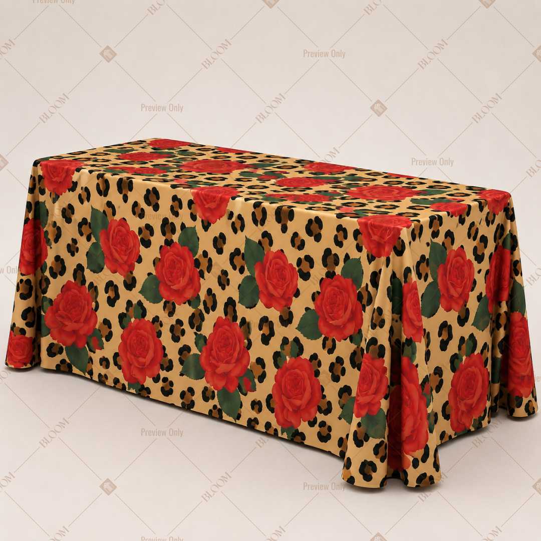 Vintage Poppy Floral Table Cover Pack Of 6