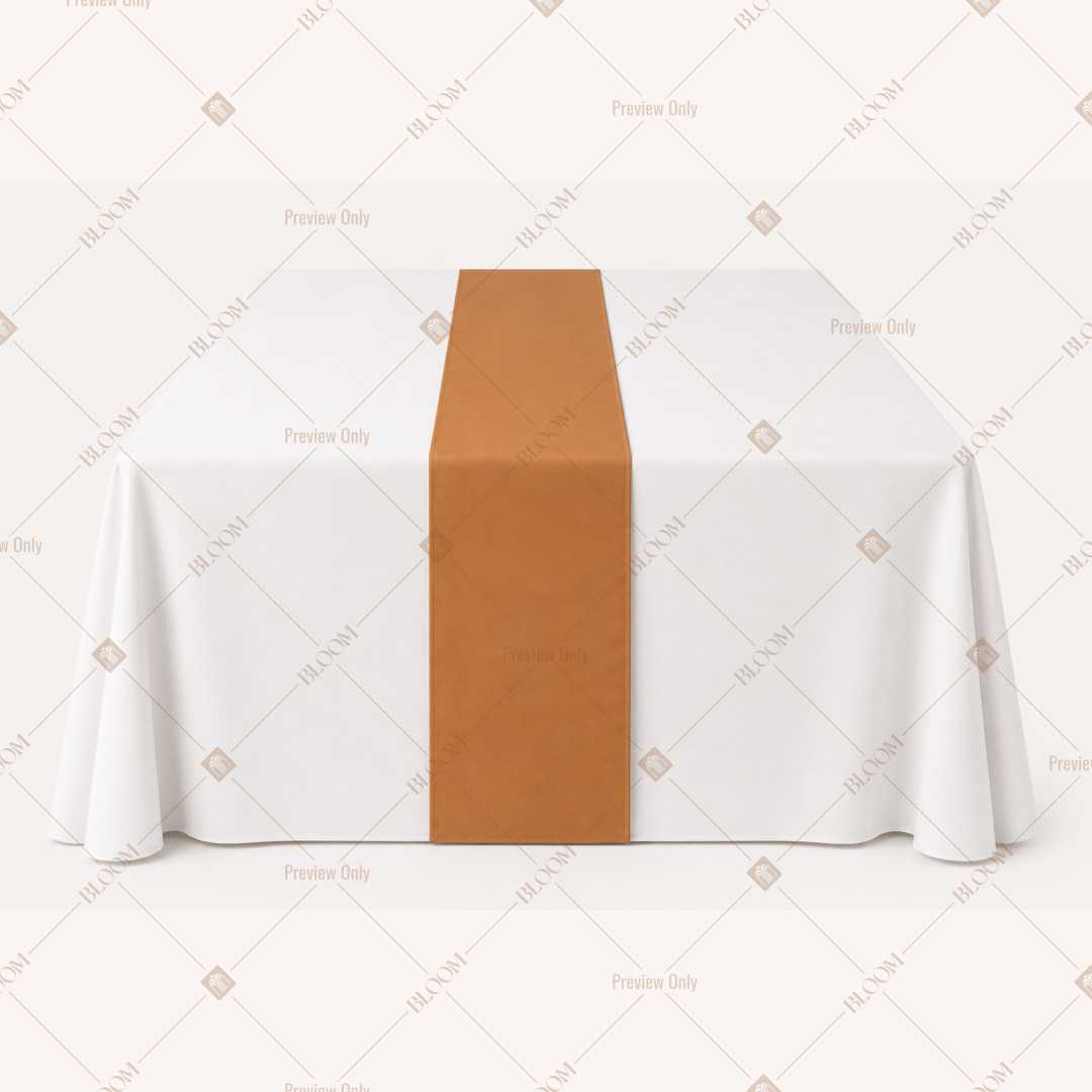 Caramel Table Runner Pack Of 12