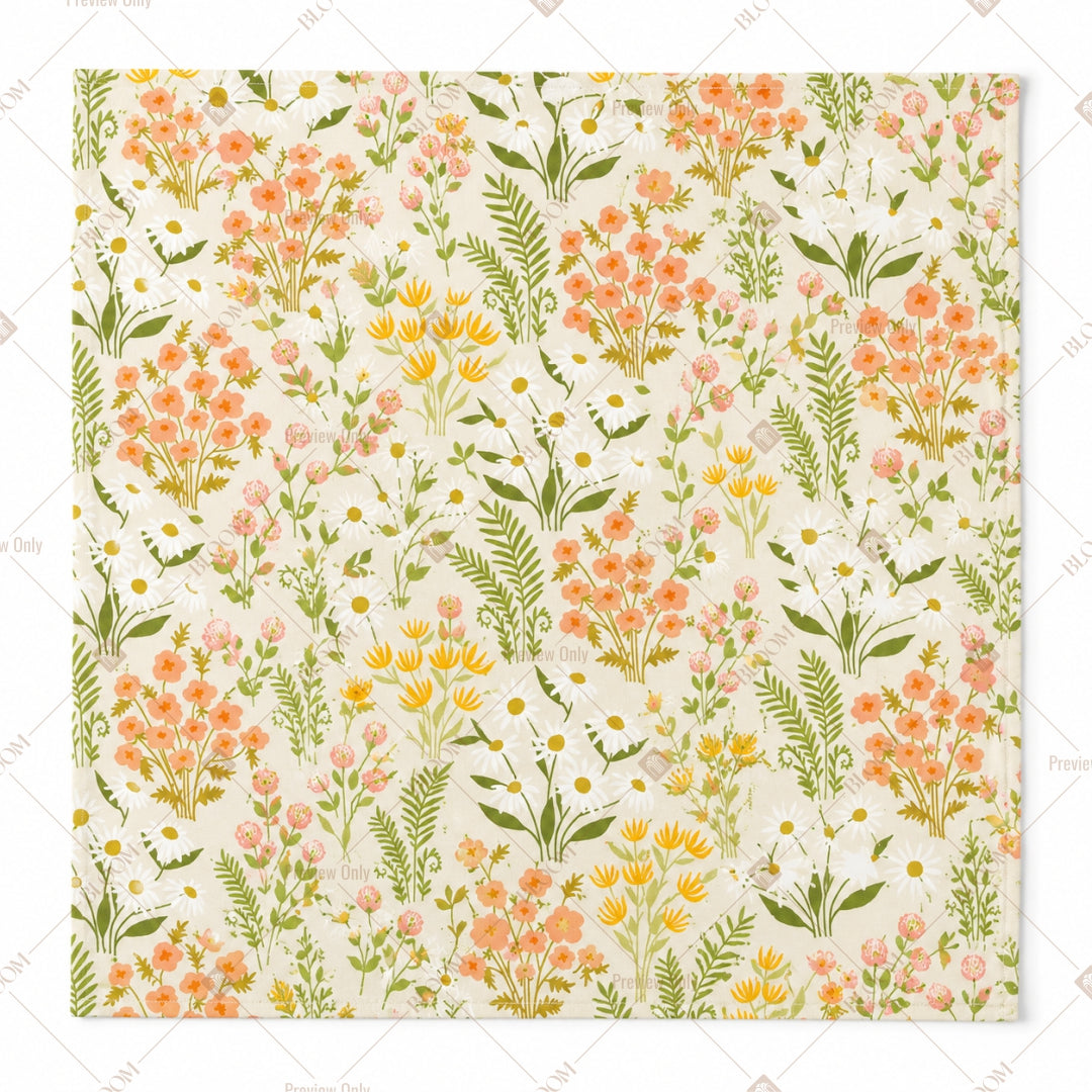 Pastel Wildflower Pattern Design