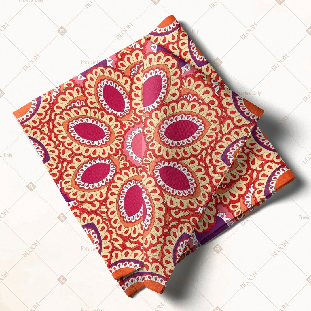 Pink Mandala Pattern Napkin Pack of 20