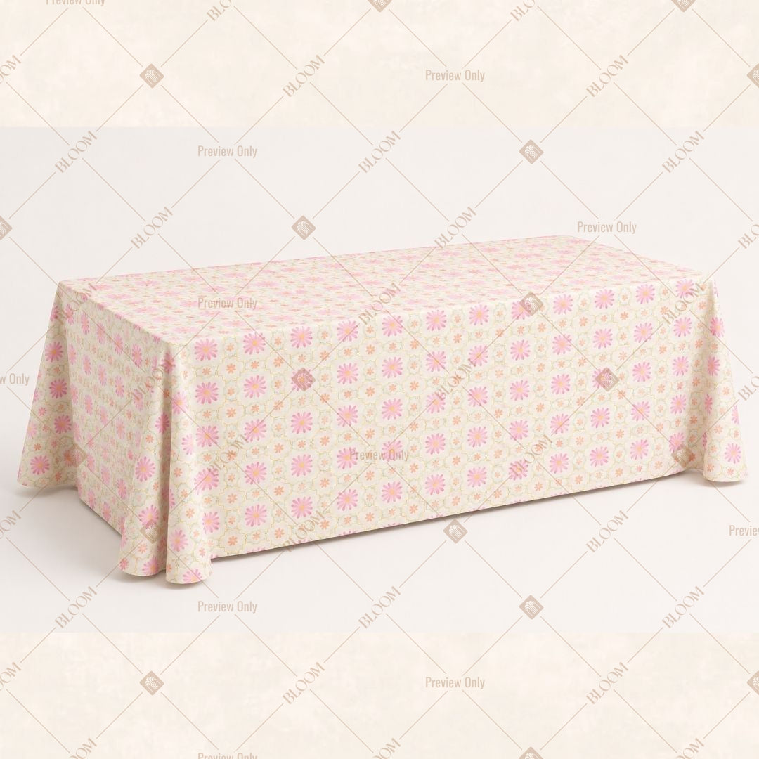 Pink Botanical Table Cover Pack Of 6