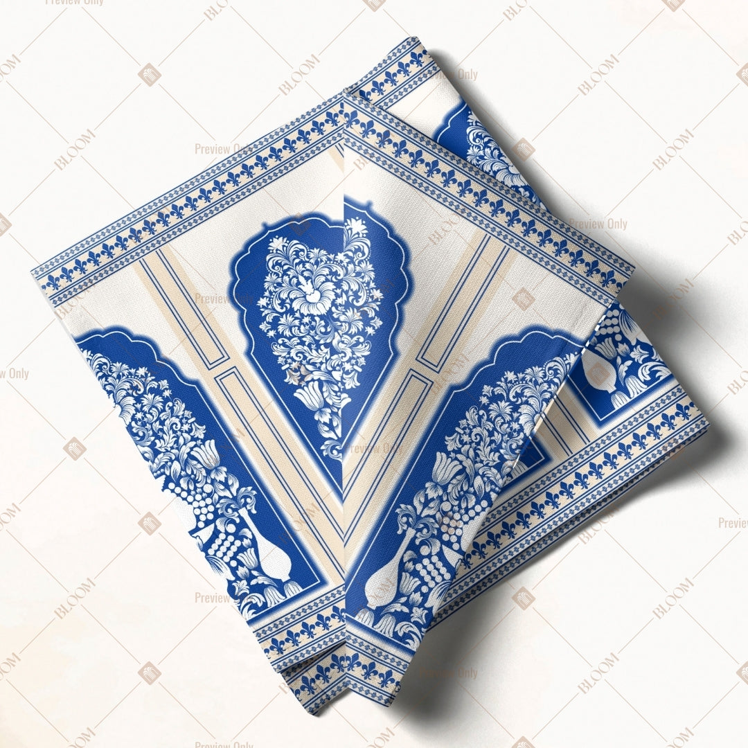 Blue Architectural Tile Napkin Pack of 20
