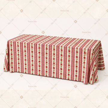 Red Stripe Table Cover Pack Of 6