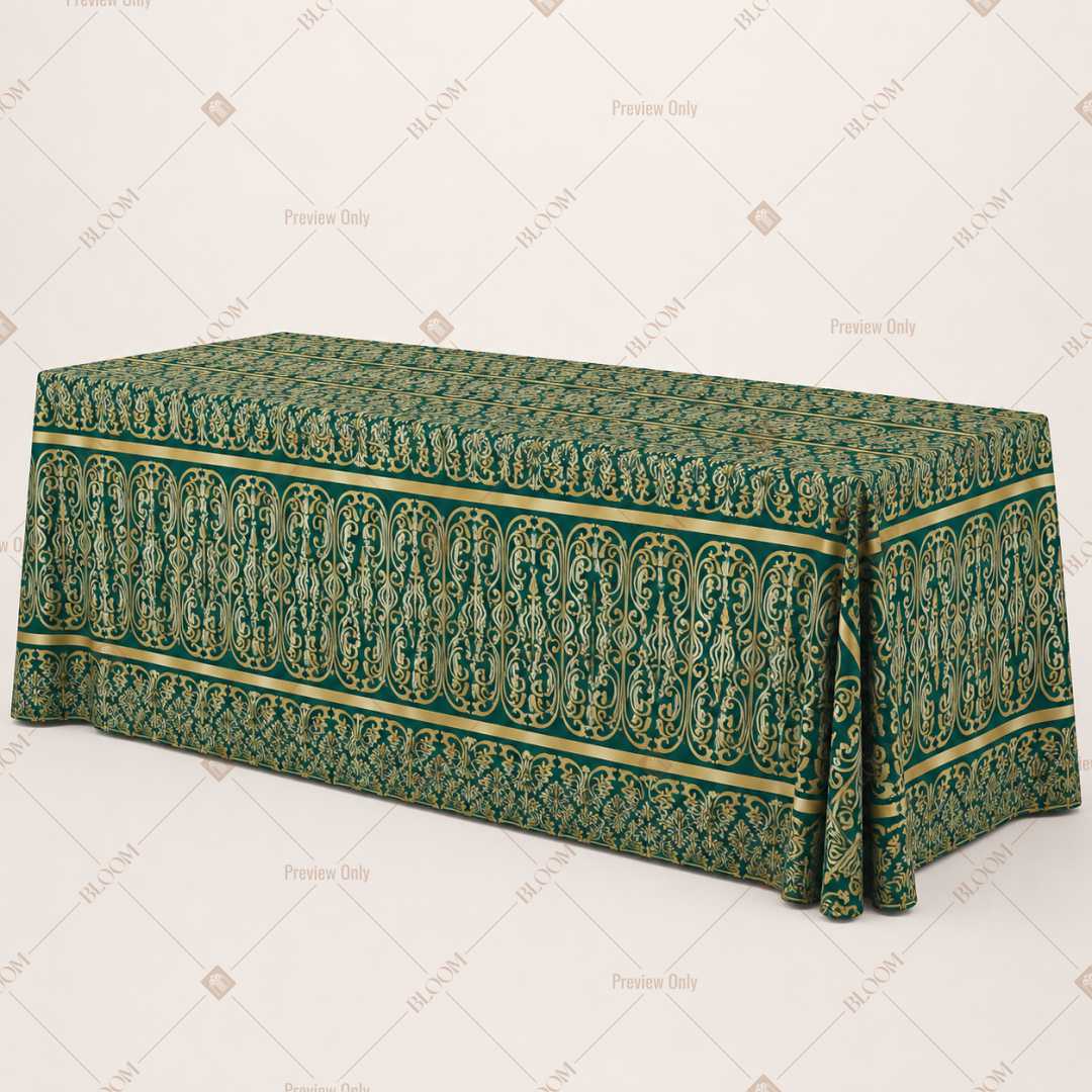 Sage Green Luxe Table Cover Pack Of 6