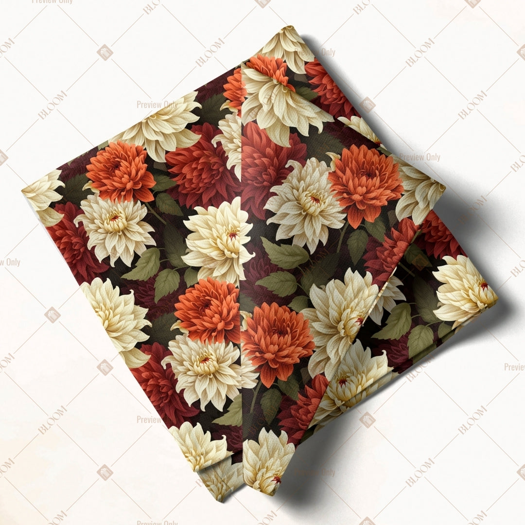 Vintage Flower Bouquet Napkin Pack of 20