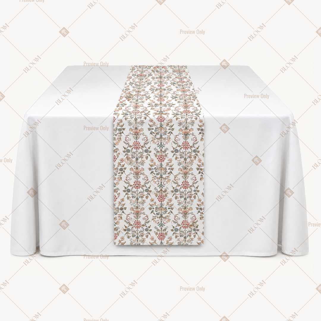 Ivory Folk Stripe Table Runner Pack Of 12