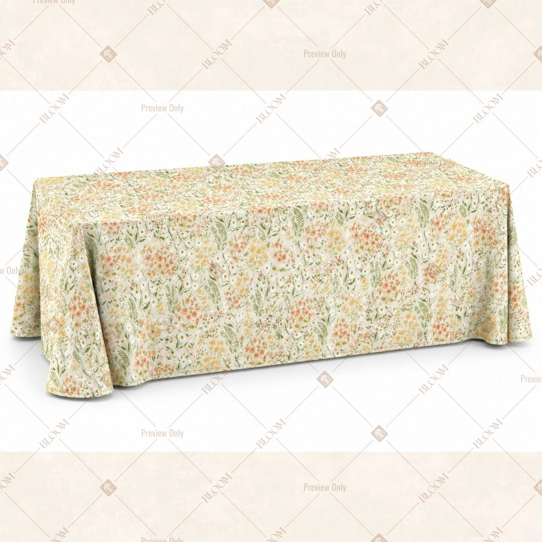 Pastel Floral Table Cover Pack Of 6