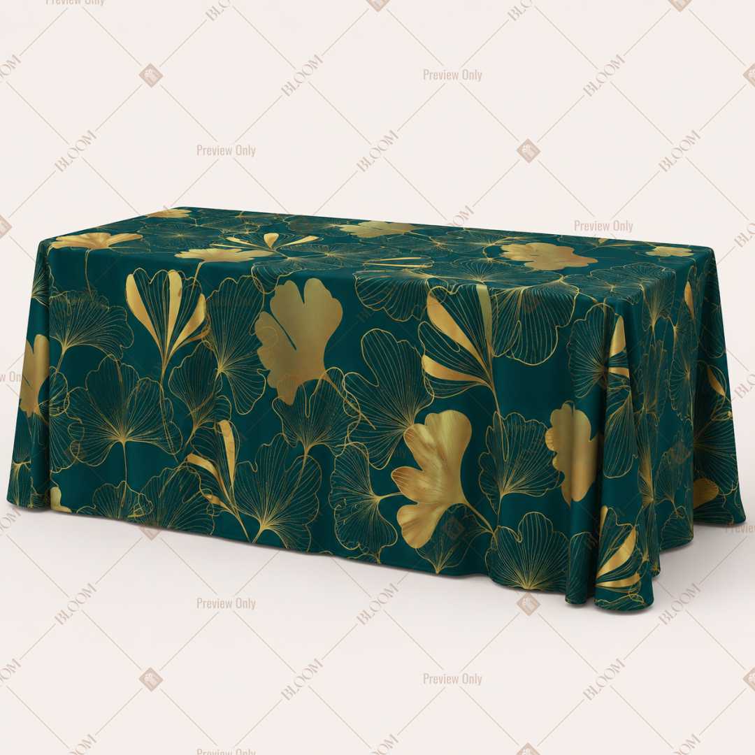 Emerald Botanical Luxe Table Cover Pack Of 6