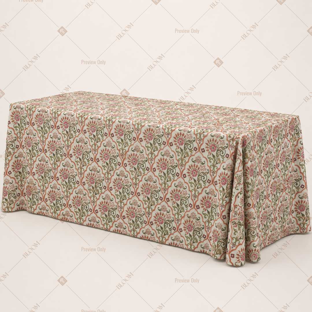 Vintage Cottage Floral Table Cover Pack Of 6