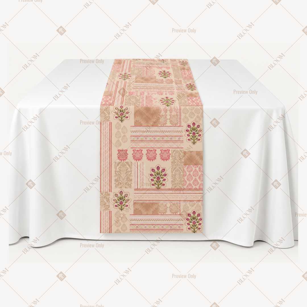Peach Folk Art Table Runner Pack Of 12