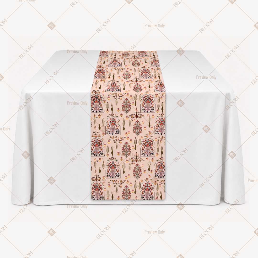 Vintage Floral Trellis Table Runner Pack Of 12