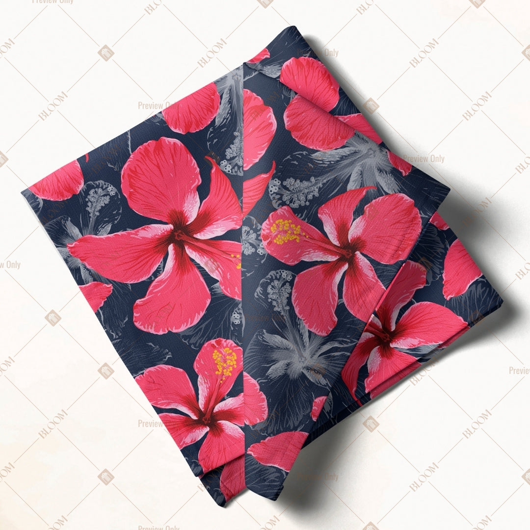 Tropical Red Floral Napkin Pack of 20