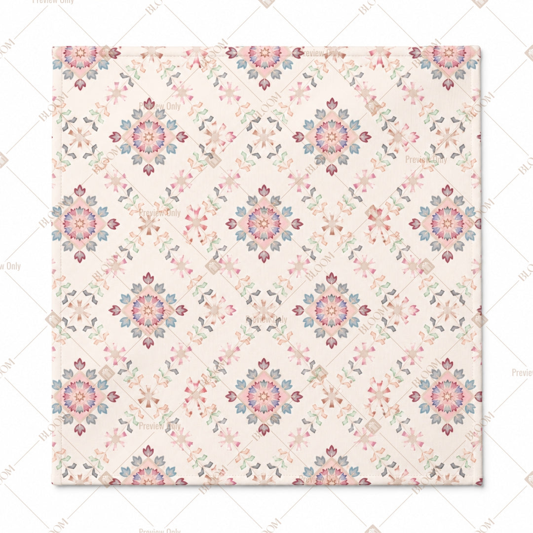 Soft Pastel Diamond Pattern Design