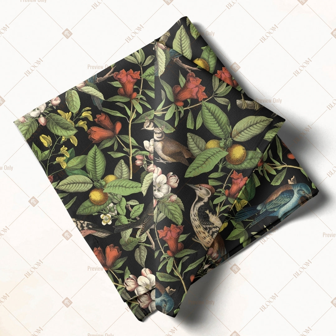 Dark Jungle Botanical Napkin Pack of 20