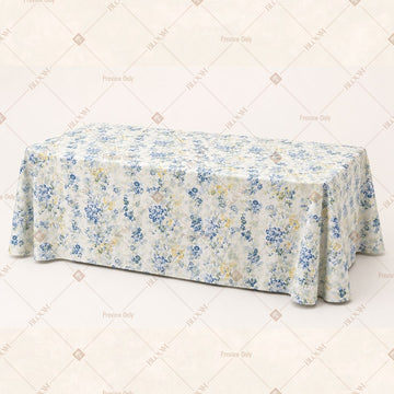 Blue Floral Sprig Table Cover Pack Of 6