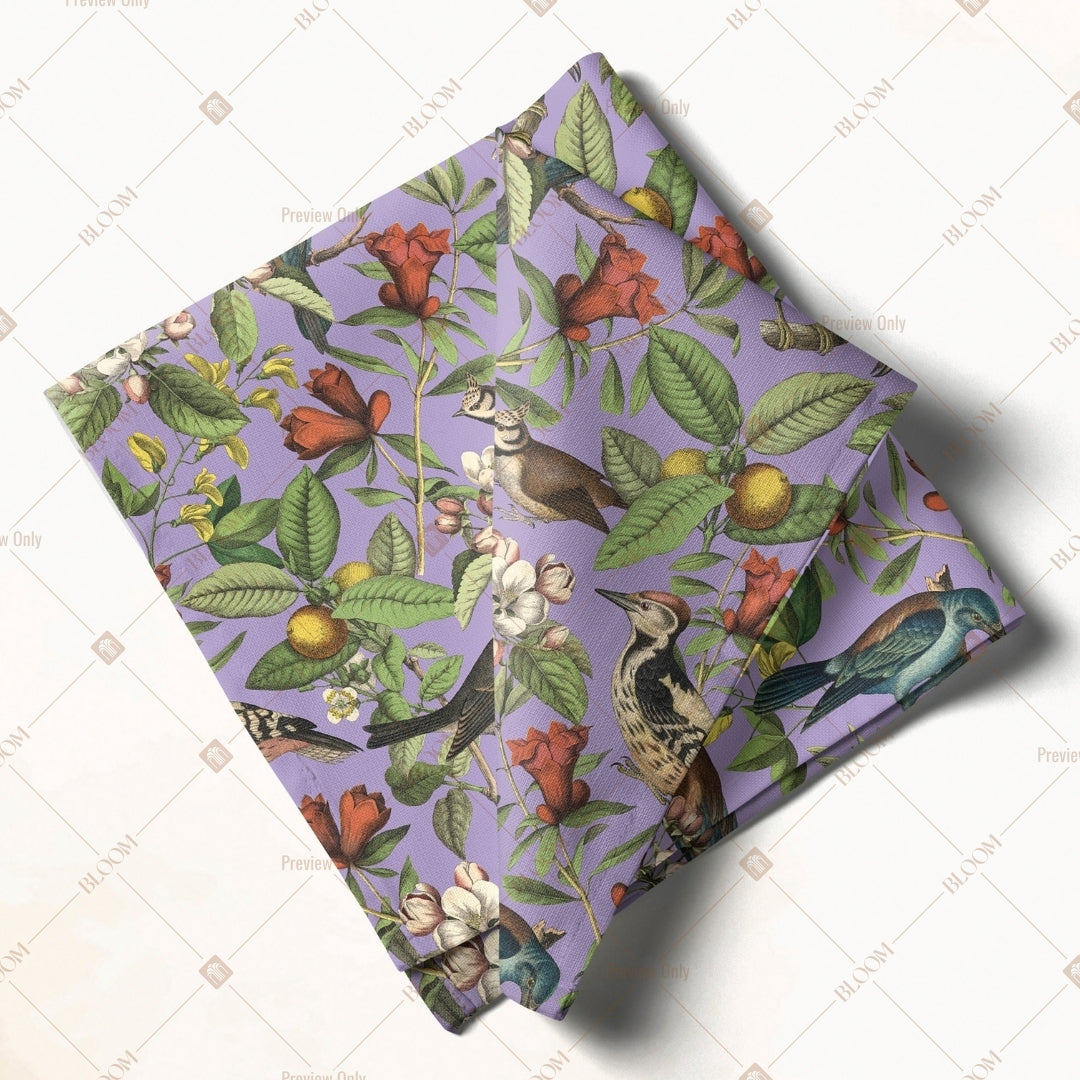 Lavender Botanical Pattern Napkin Pack of 20