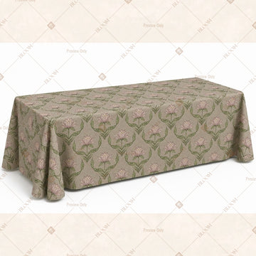 Olive Damask Table Cover Pack Of 6