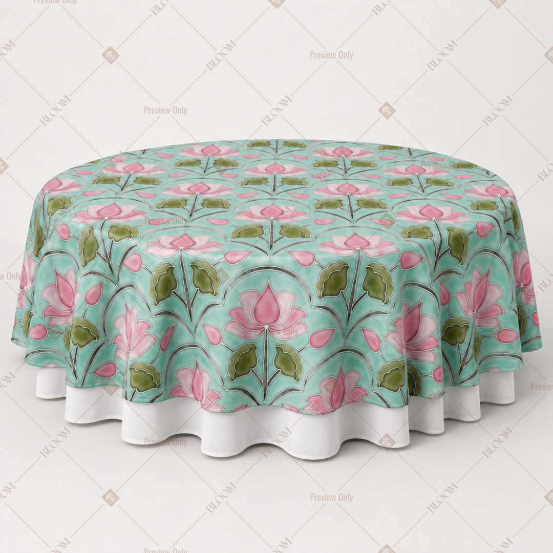 Tropical Palm Floral Table Overlay Pack of 6