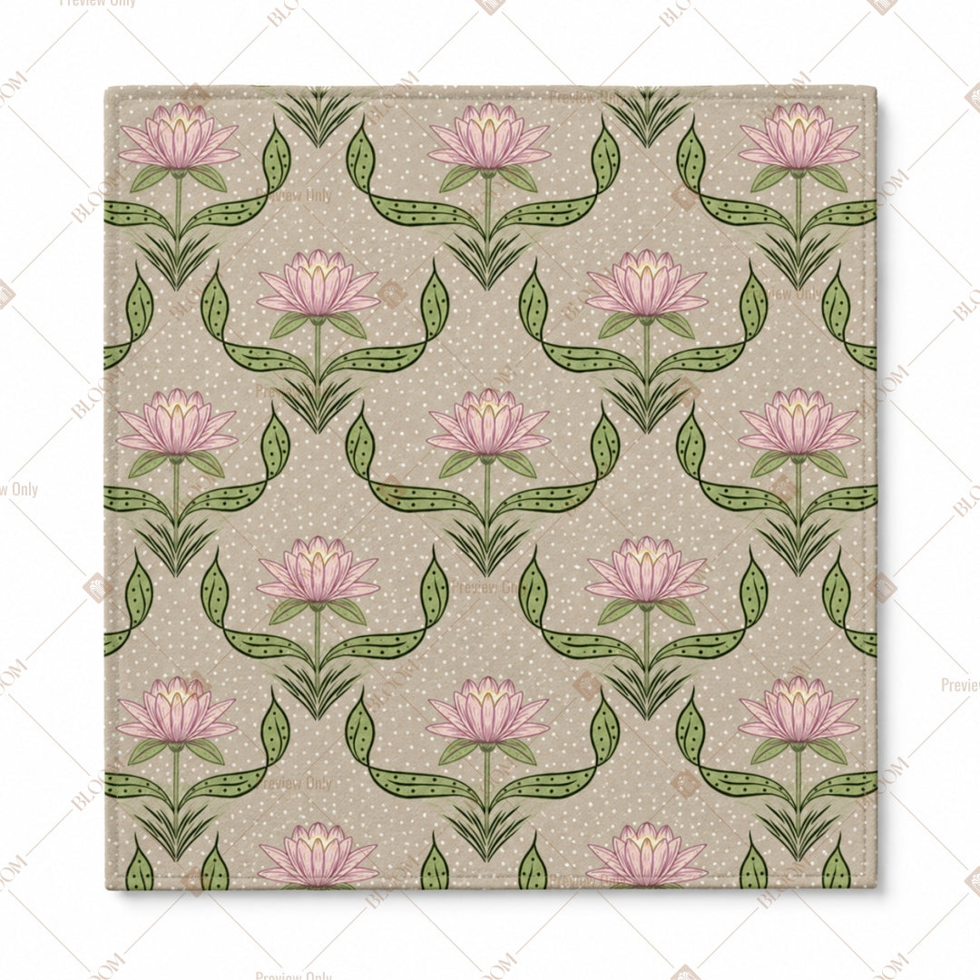Sage Green Floral Pattern Design