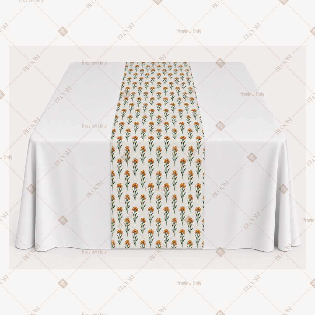Gold Mini Trellis Table Runner Pack Of 12