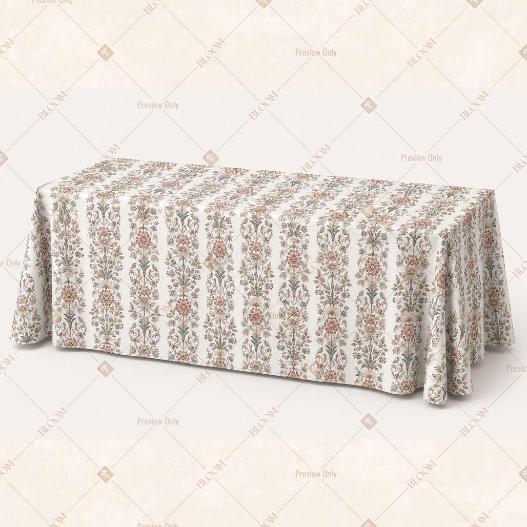 Neutral Stripe Table Cover Pack Of 6