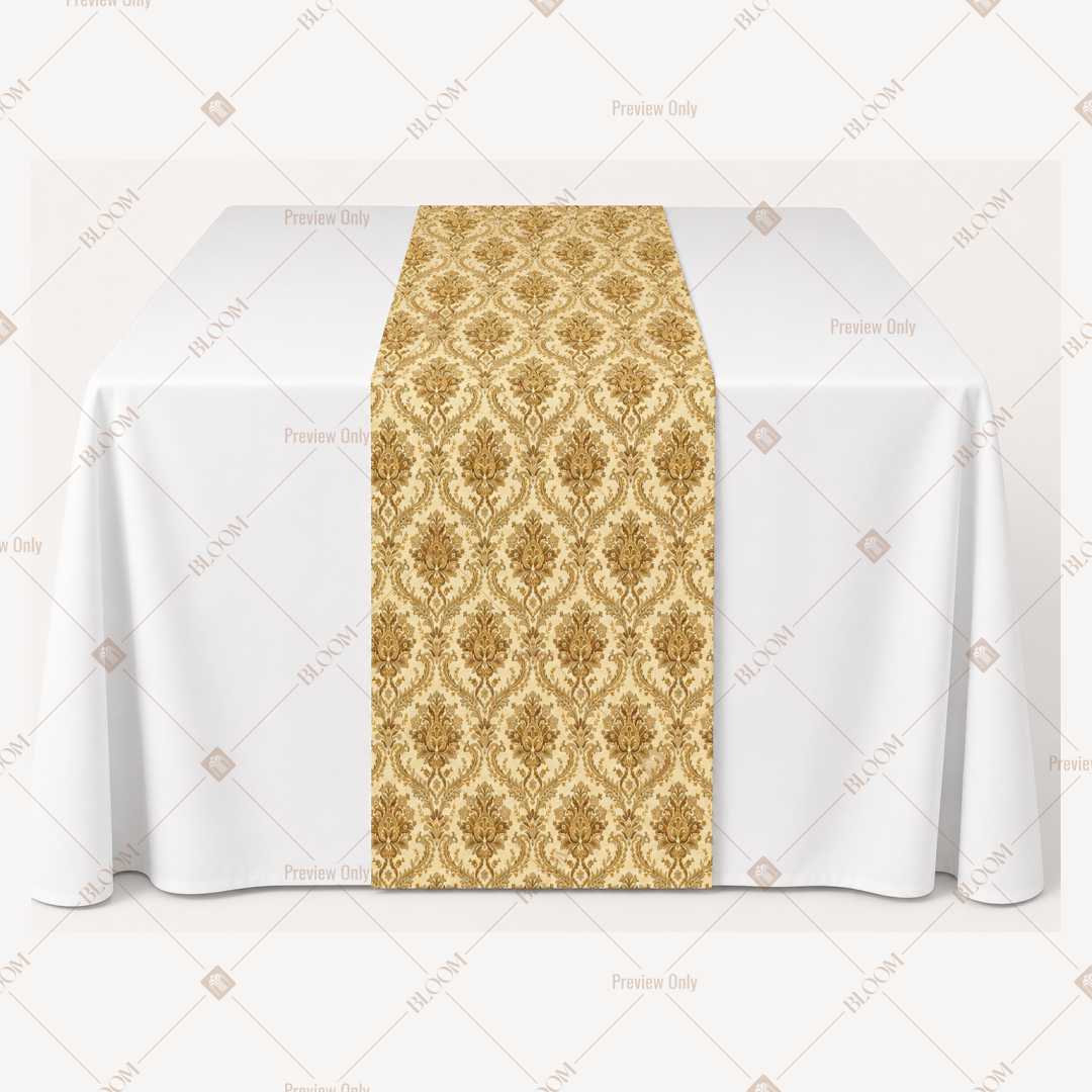 Mustard Medallion Table Runner Pack Of 12