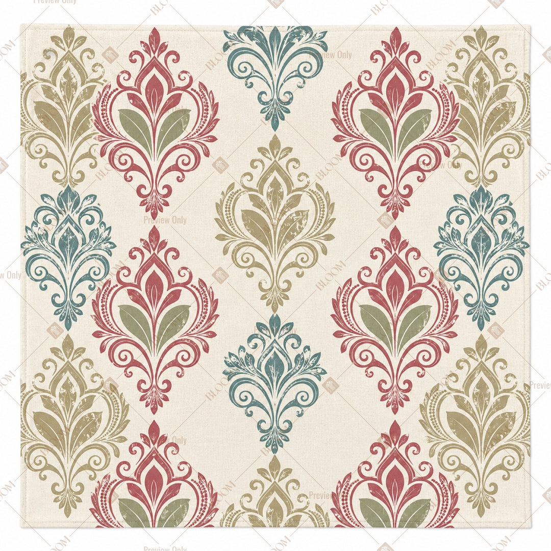 Soft Pink Damask Pattern Design