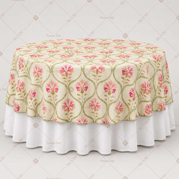 Pink Lotus Floral Table Overlay Pack of 6