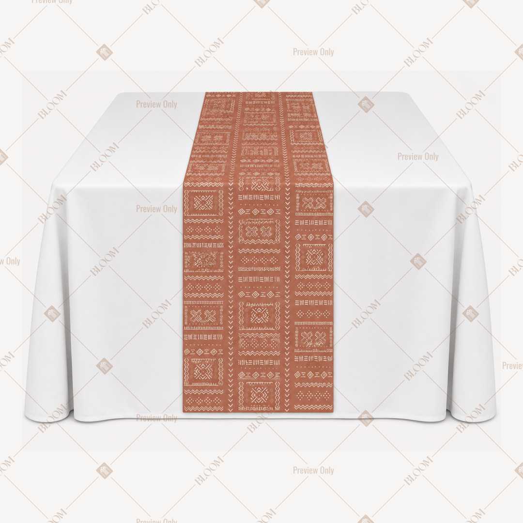 Terracotta Solid Table Runner Pack Of 12