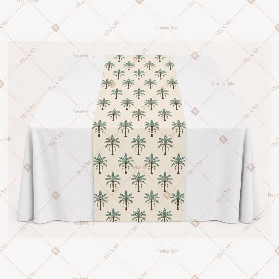 Ivory Botanical Vine Table Runner Pack Of 12
