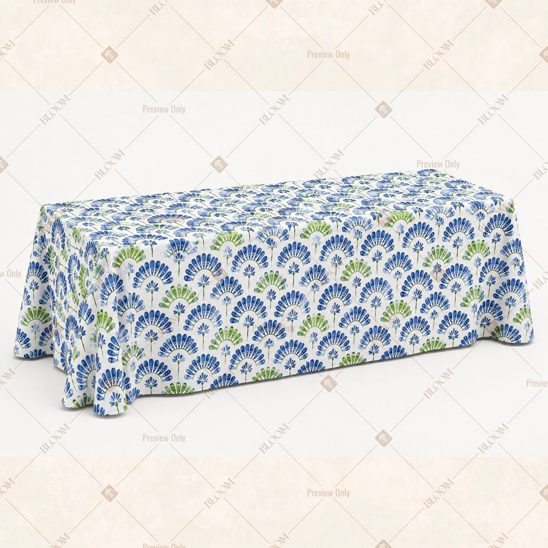 Peacock Wave Table Cover Pack Of 6