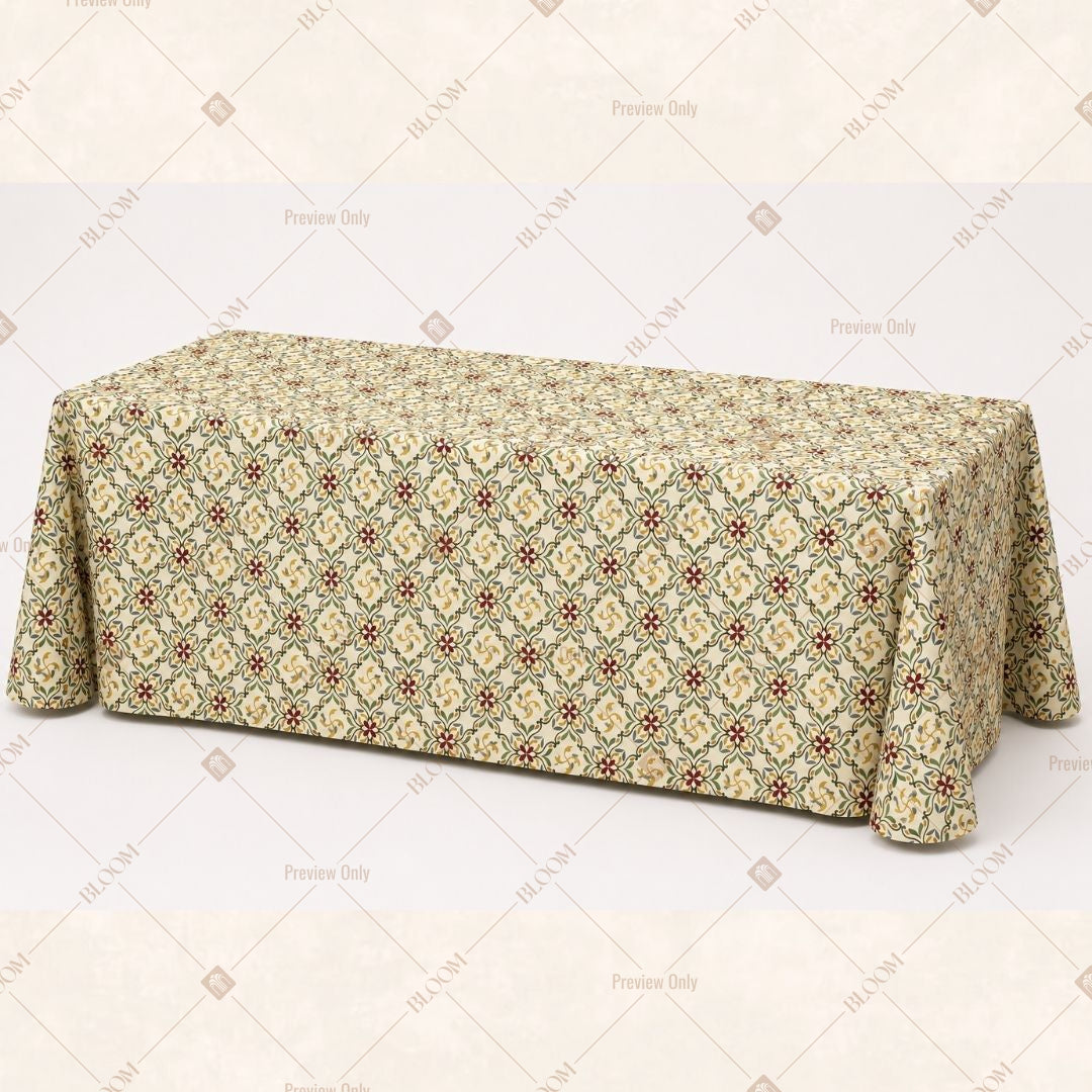 Beige Mandala Table Cover Pack Of 6