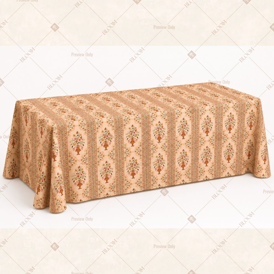 Camel Damask Table Cover Pack Of 6