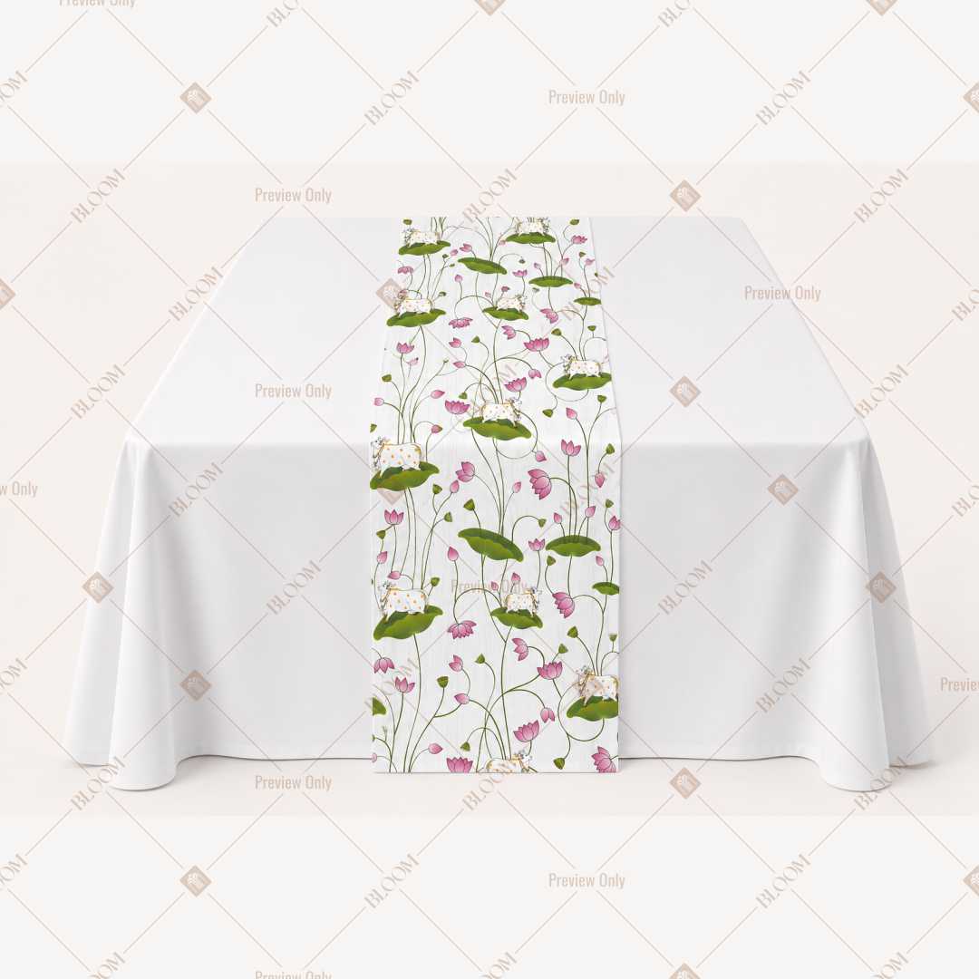 Green Botanical Vine Table Runner Pack Of 12