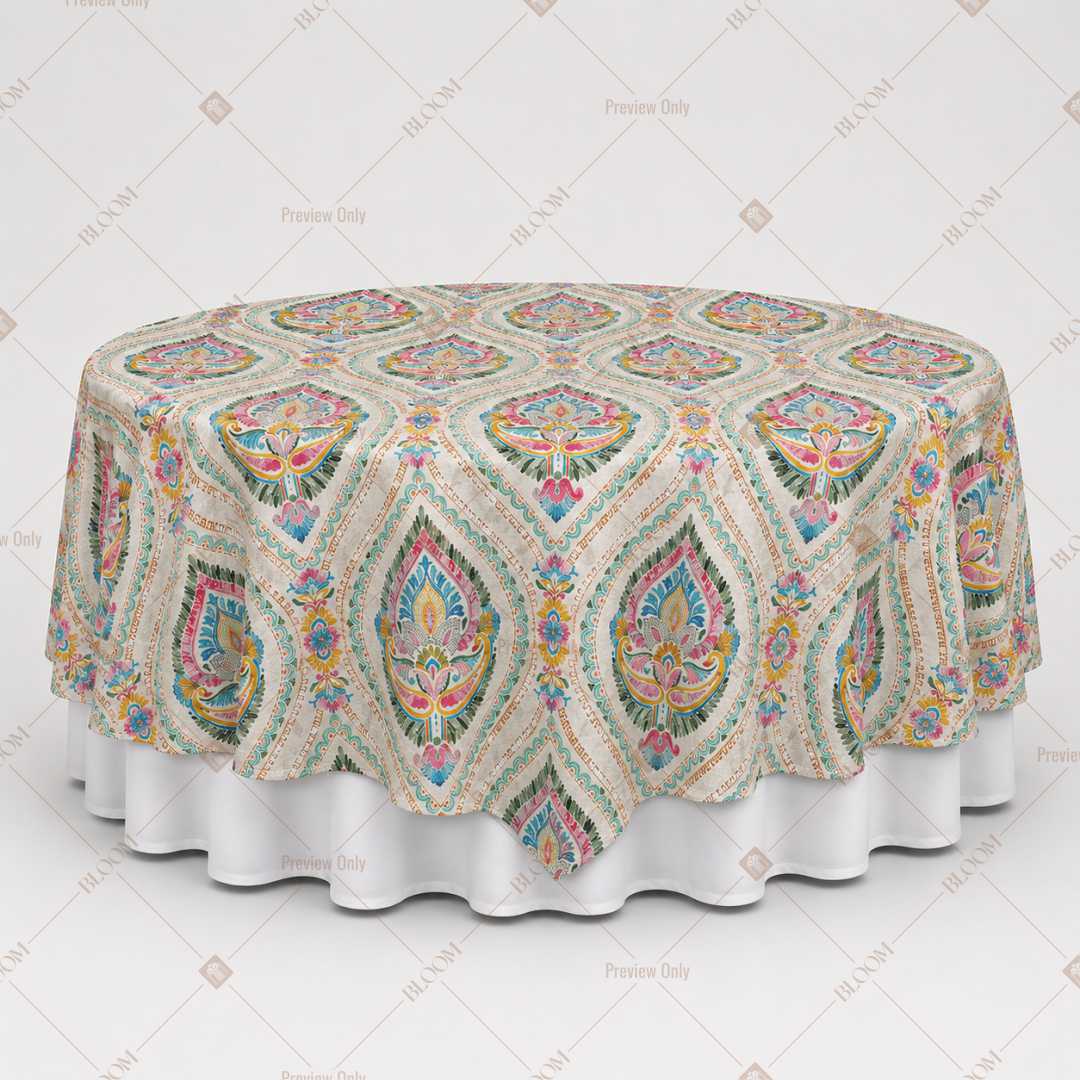 Multicolor Paisley Mandala Table Overlay Pack of 6
