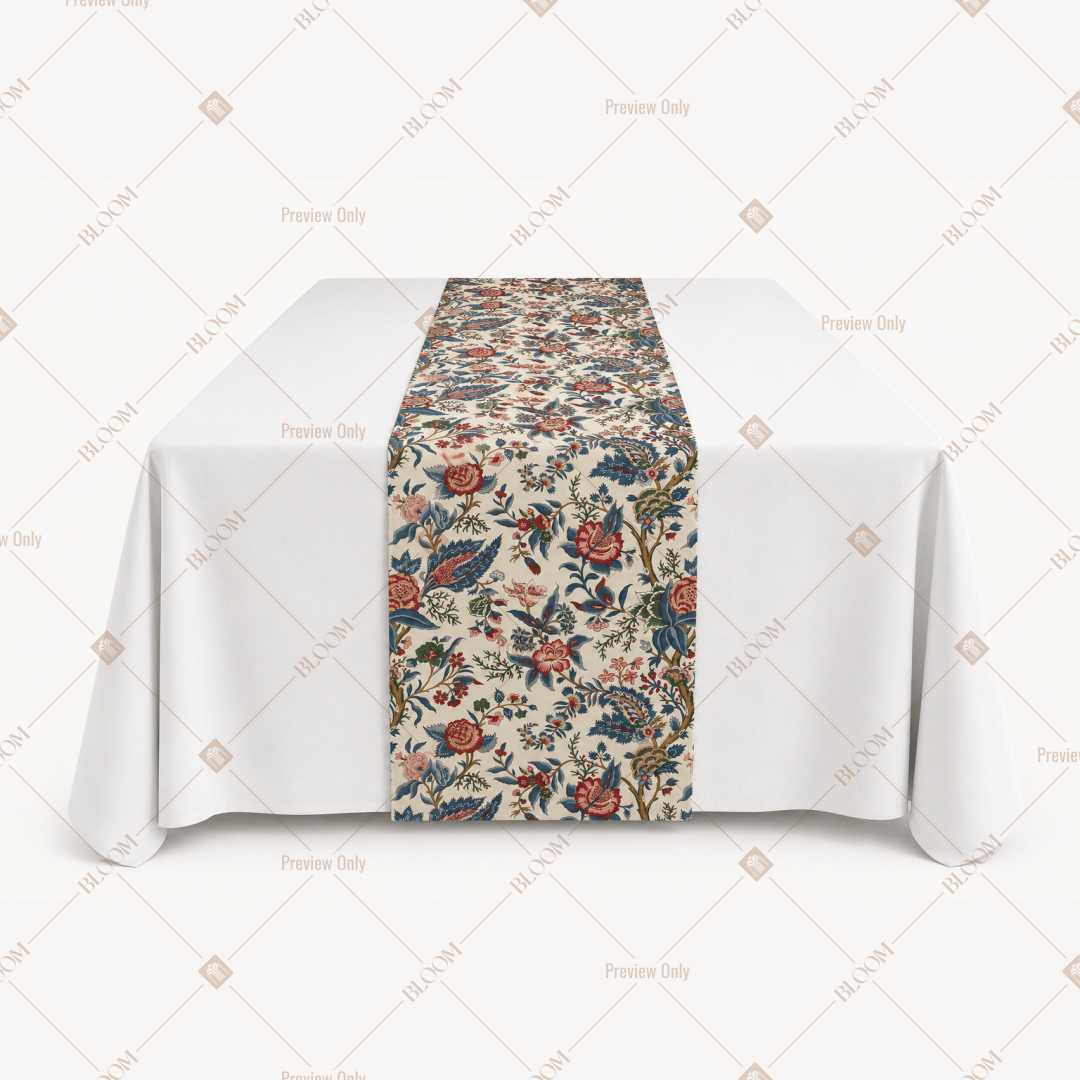 Rustic Floral Trellis Table Runner Pack Of 12