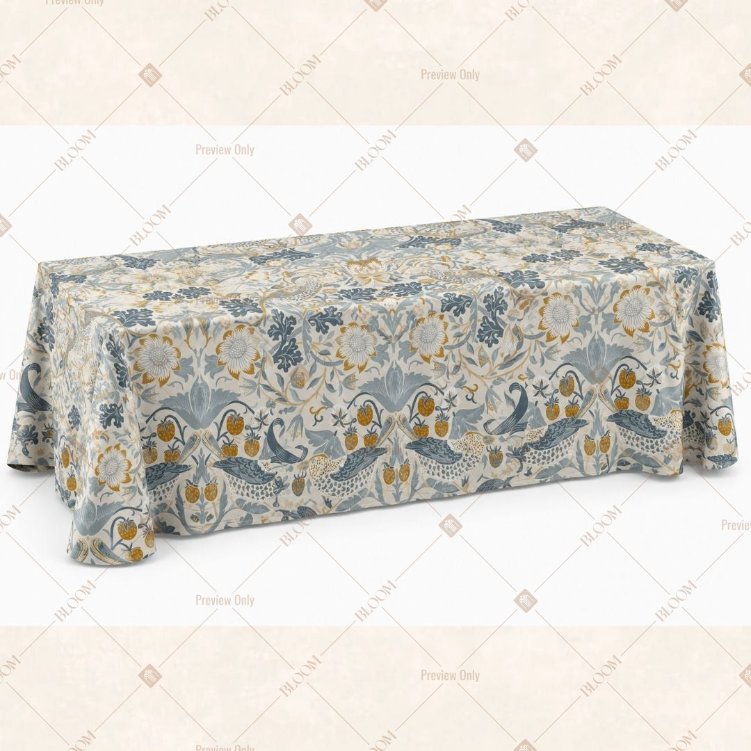 Blue Royal Medallion Table Cover Pack Of 6