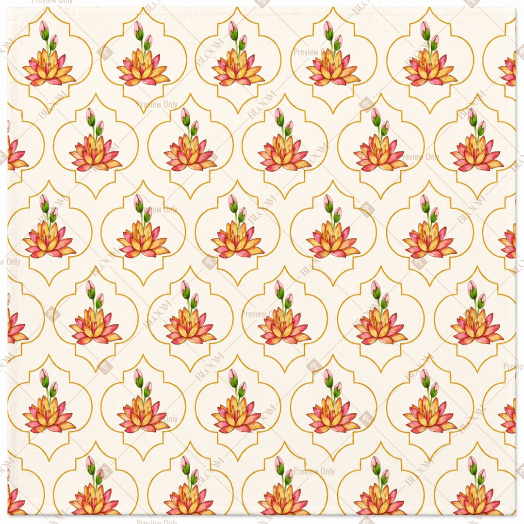 Pastel Floral Motif Pattern Design