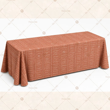 Dusty Rose Solid Table Cover Pack Of 6