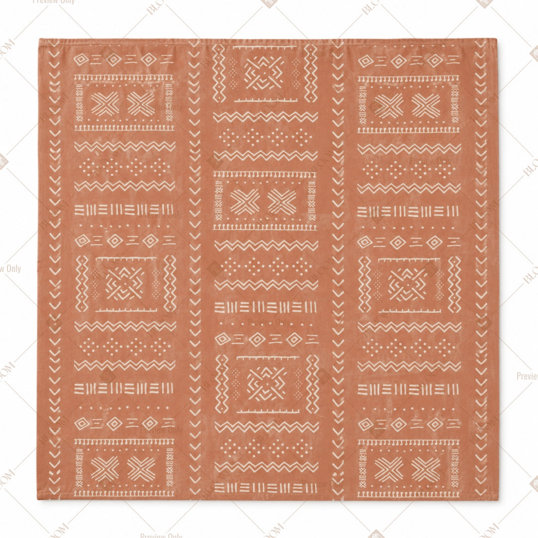 Terracotta Block Print Pattern Design