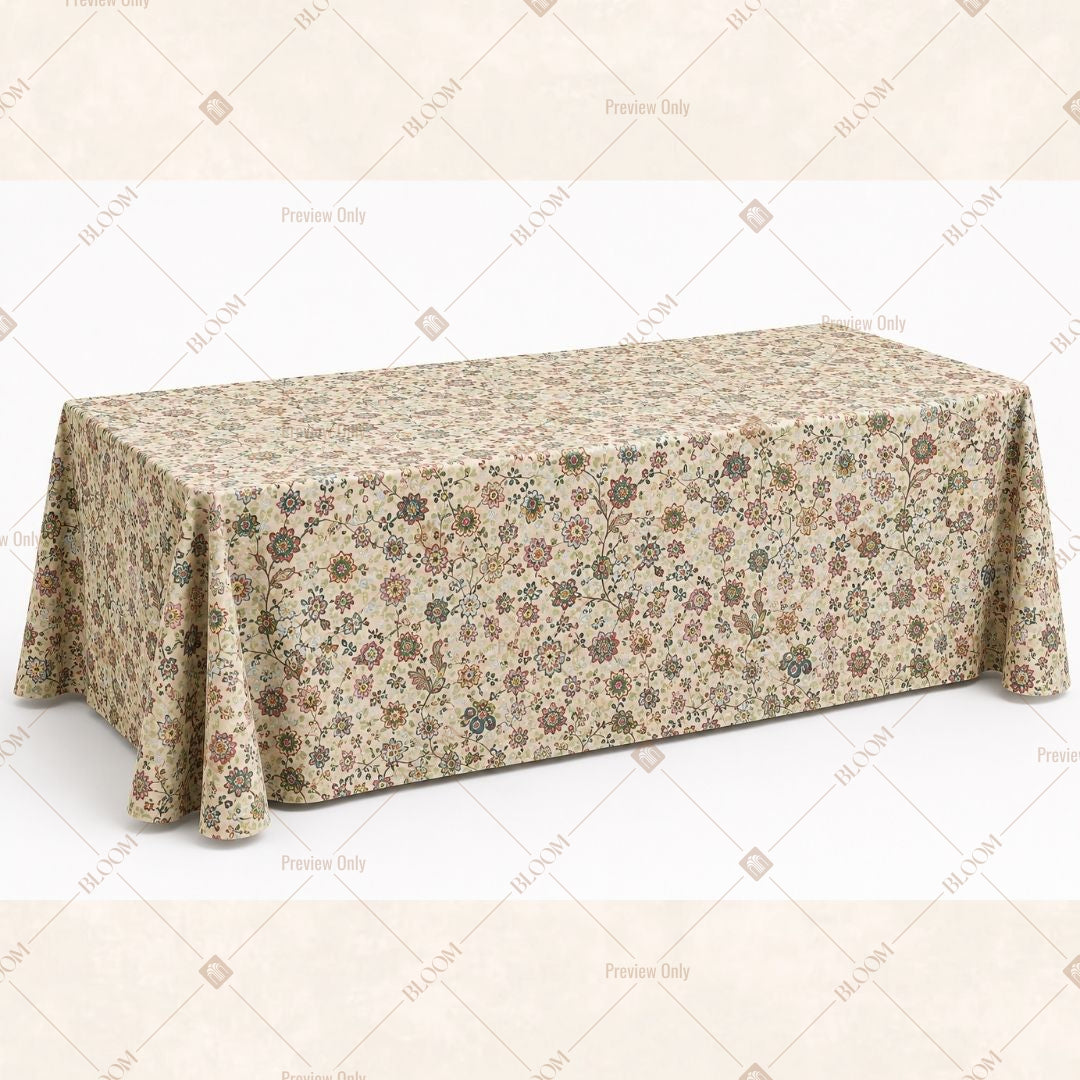 Neutral Floral Table Cover Pack Of 6